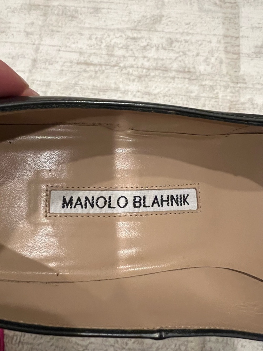 Manolo Blahnik BB Metallic Patent Leather & Chain Ankle-Strap Pumps sz 40 - Picture 7 of 11